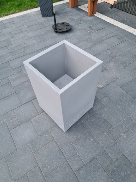 Doniczka, Kwietnik Eco Recycled wysoki Lamela z serii Karo