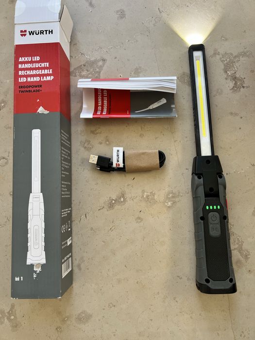 Lampka lampa warsztatowa Wurth ergopower twinblade indukcja