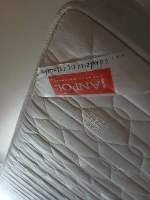 Materac na łożko 160/200 Janpol wiosenny i zimowy ,dwustronny