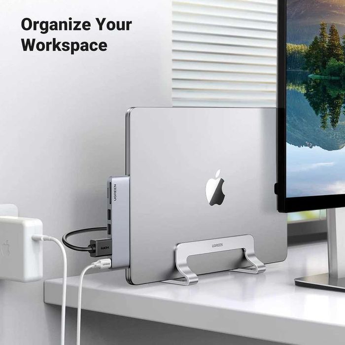 Підставка для ноутбука UGREEN Vertical Laptop Stand One slot