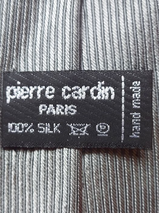 Krawat męski Szary z połyskiem firma Pierre cordin paris