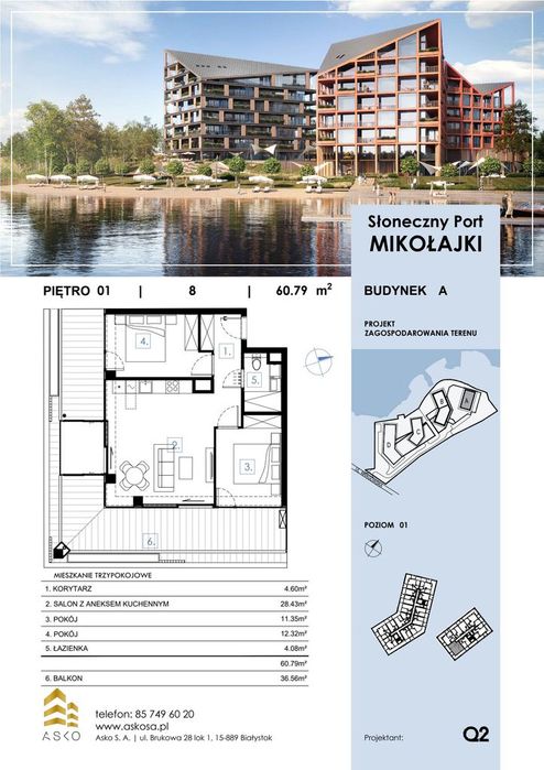 3-pokojowe mieszkanie 60m2 Bez Pośredników