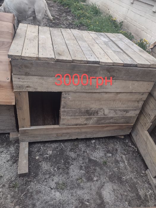 Будка вольєр буда собача домік утеплена для маленького середнього і ве