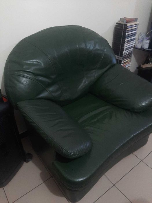 Conjunto Sofás de Couro