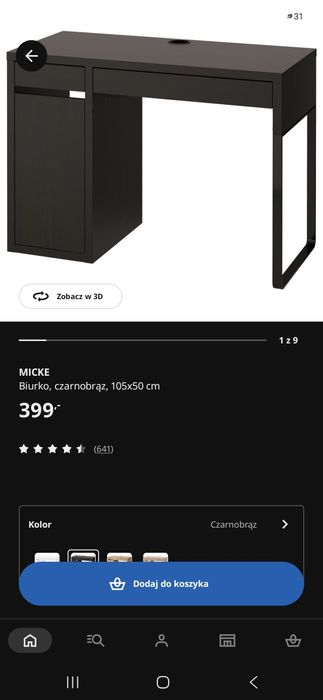Biurko ikea Micke