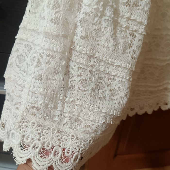 Spódnica koronkowa ecru