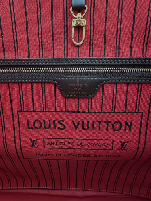 Carteira Louis Vuitton Neverfull GM Damier Ebene Canvas