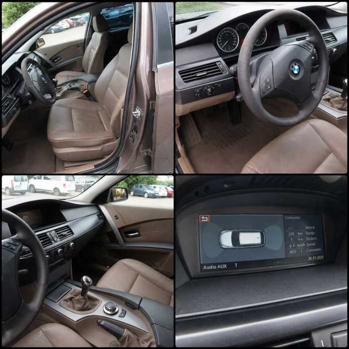 BMW 523i 2.5 benzyna manual 177km e61 skóry piękna wersja wysposażenia