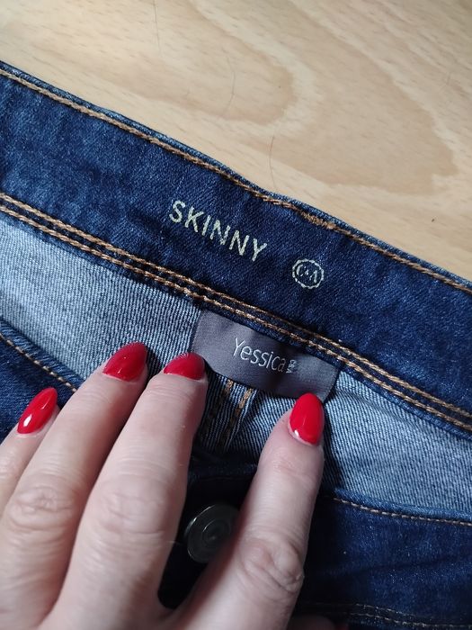 Ładne Duże Spodnie dżinsowe Skinny Yessica 44