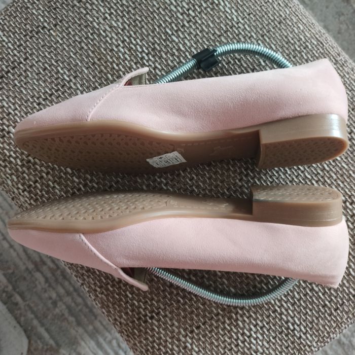 Buty ze skóry welurowej mokasyny