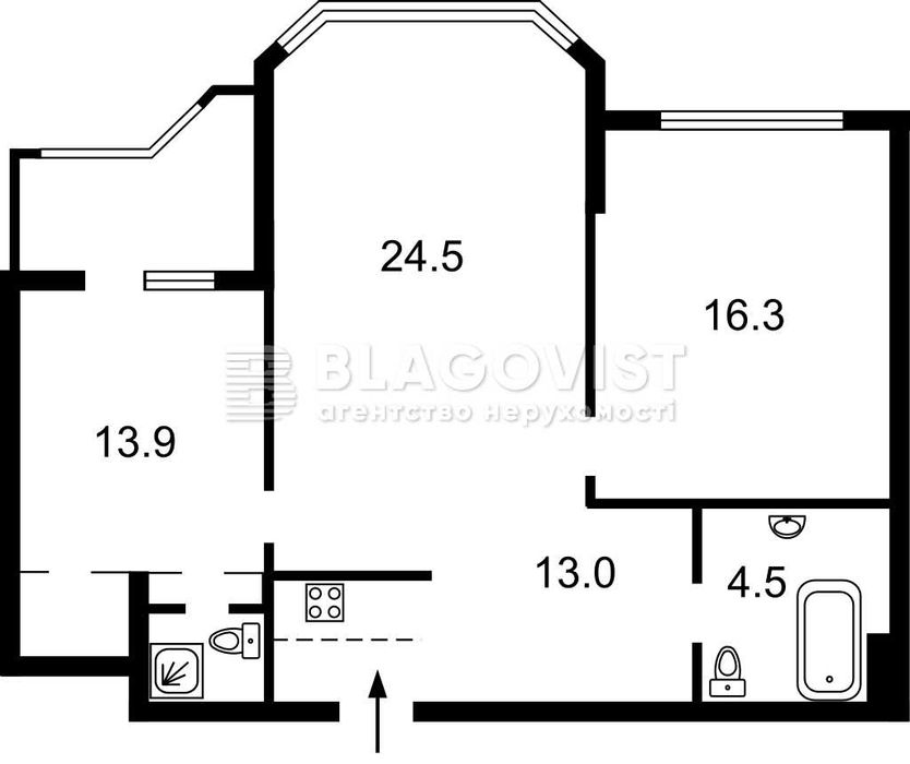2-кімнатна квартира за адресою (площа 82,6 м²) - Atlanta.ua - фото 21