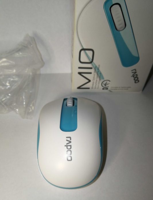 Rapoo M10 Wireless Blue USB нова бірюзова мишка Миша 1000 dpi