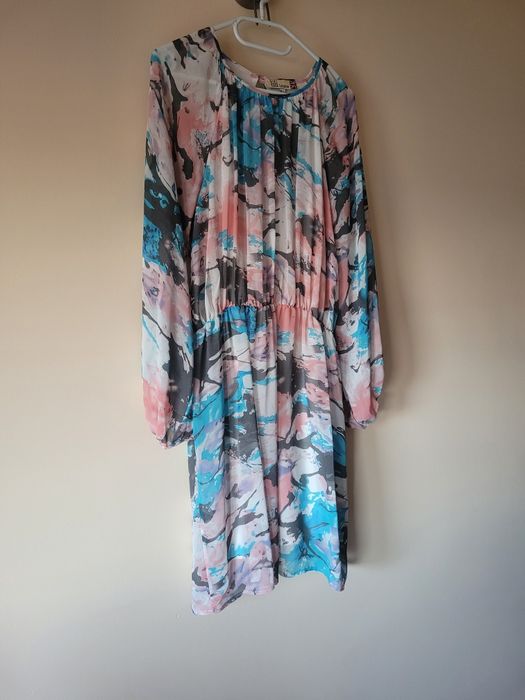 Kolorowa sukienka Lili London rozmiar M/L