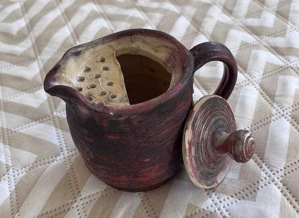 Оригінальний подарунок "Заварник глиняний". Ручна робота з душею