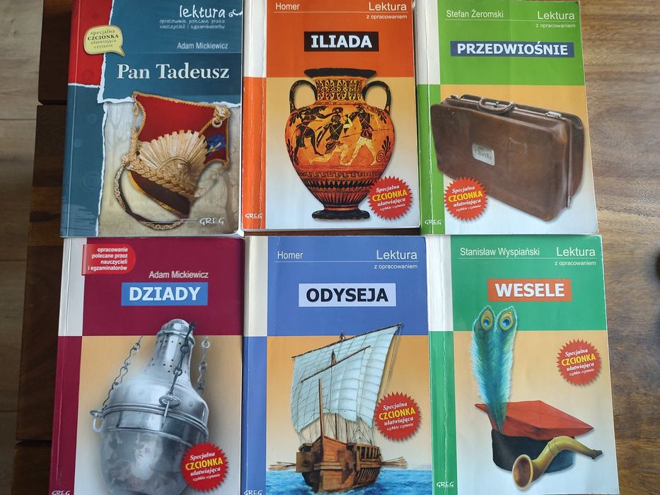 Zestaw lektur szkolnych + gratis