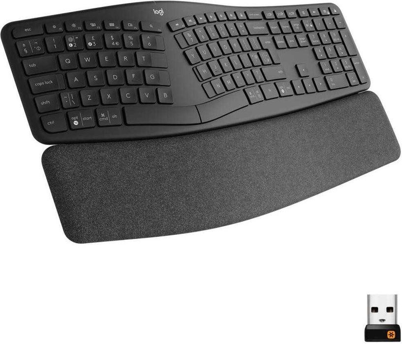 Клавіатура бездротова Logitech K860 Ergo BT Graphite UA (920-010108)