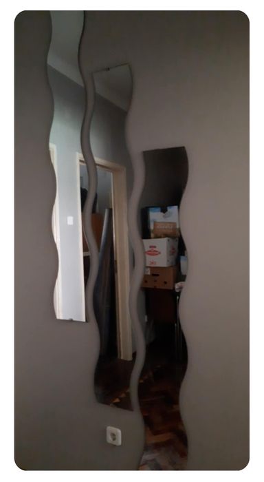 Espelhos Ondulados Modelo Ikea Krabb.