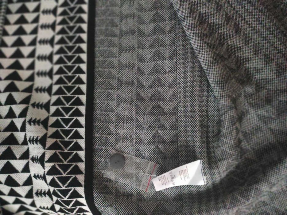 Kardigan czarno-biały