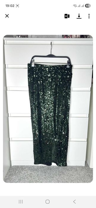 Spódnica maxi cekinowa nowa z metką