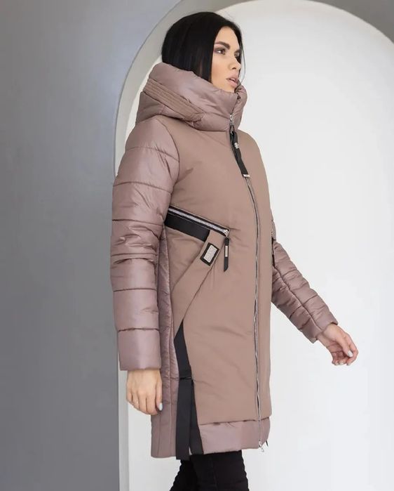 Зимовий теплий пуховик+шапка