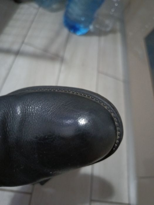 Чоботи - труби  Benetton натуральна шкіра Сапоги- трубы кожа