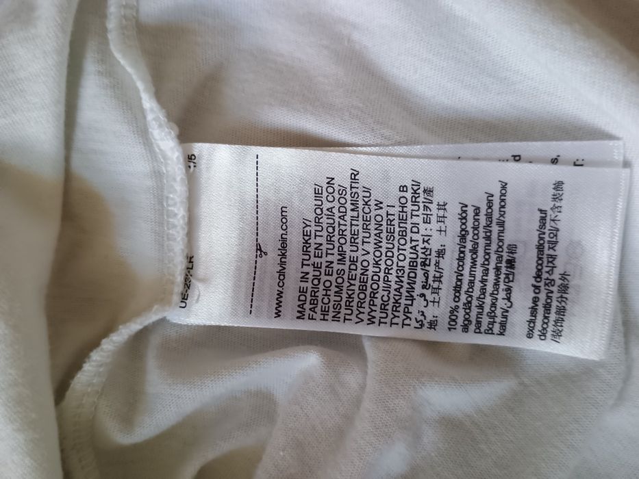 Оригінальна біла футболка Calvin Klein Jeans (M)
