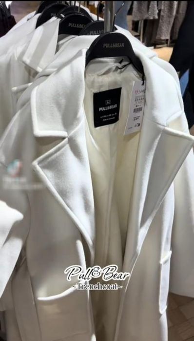 Нове демі пальто Pull&Bear оверсайз розмір S