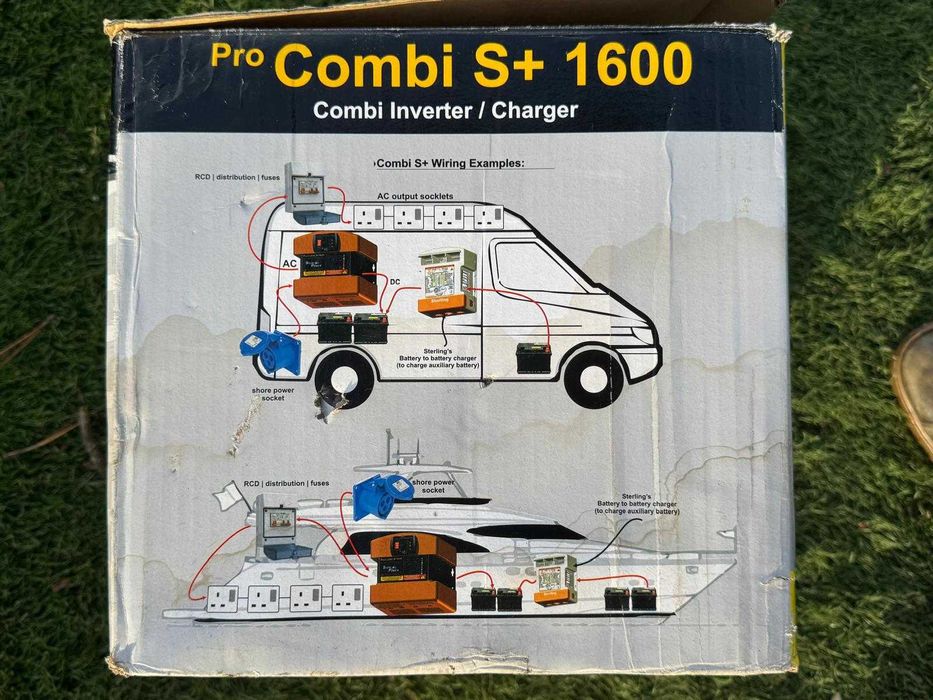 Inversor/Carregador Sterling Power Pro Combi S+ 1600: Onda Pura