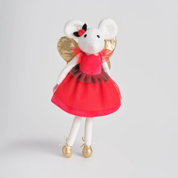 Śliczna maskotka myszka a kółek jak maileg