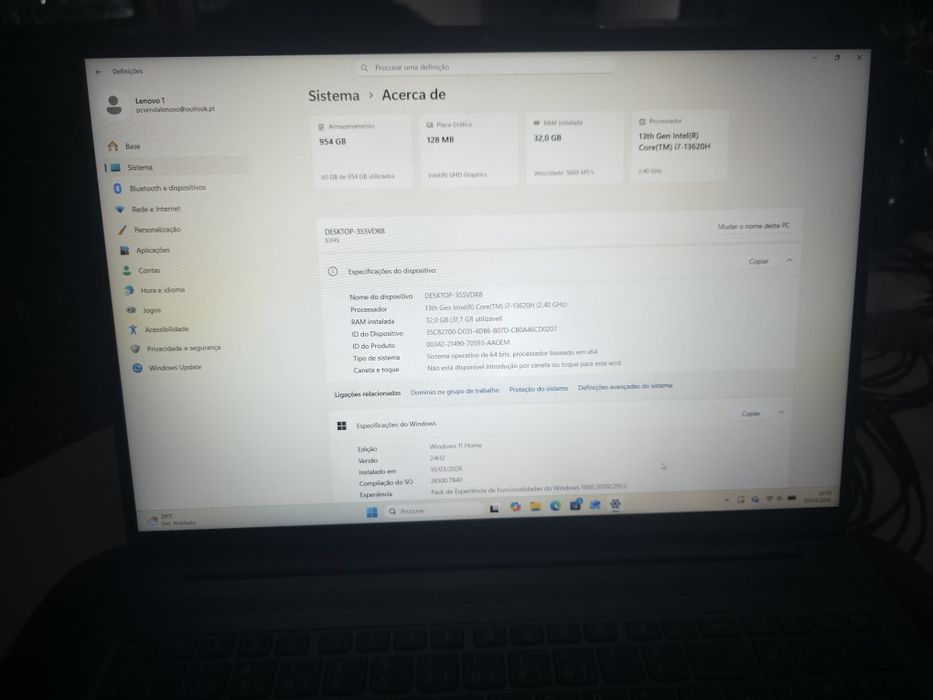 Lenovo ideapad slim 5  32gb ram 1 tb SSD 16"