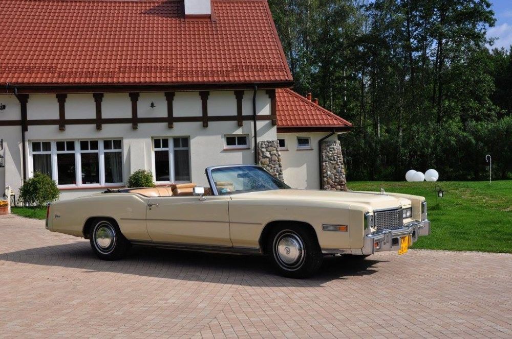 Auto do ślubu Miechów Kraków Cadillac Eldorado cabriolet 1975r