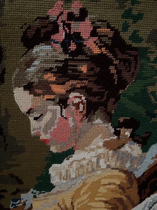 Quadro bordado à mão 65X79