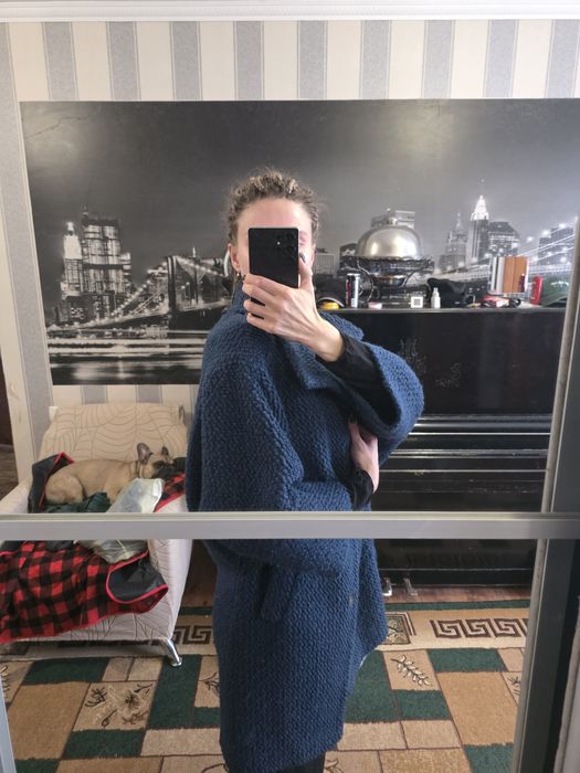 Жіноче пальто oversize з вовною як нове розмір S, M