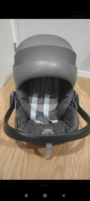 Ovo Cloud Babycoque Platinium Cybex tecido Platinium.