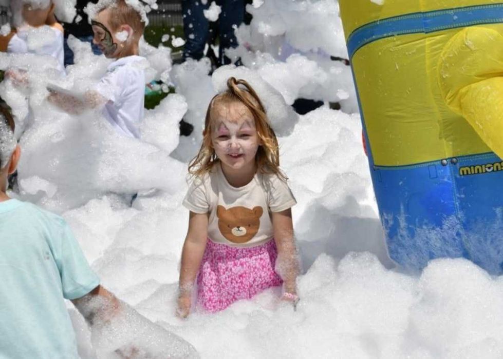 Wynajem dmuchańca piana party karuzele tor przeszków wata popcorn