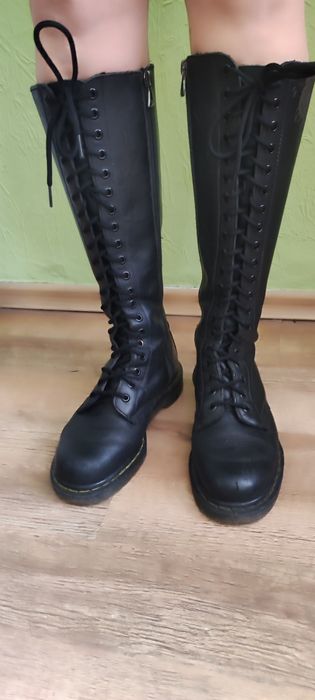 Сапоги кожаные Dr. Martens (берцы)