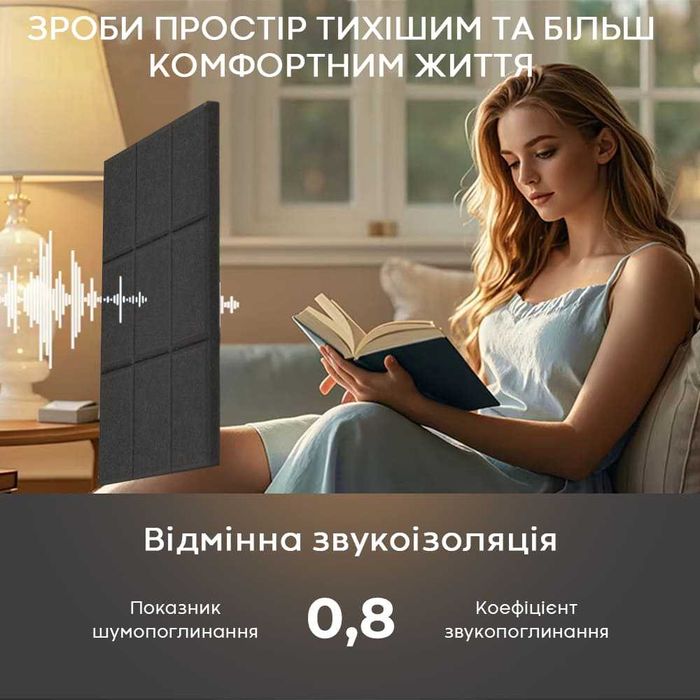 Самоклеючі звукоізоляційні панелі