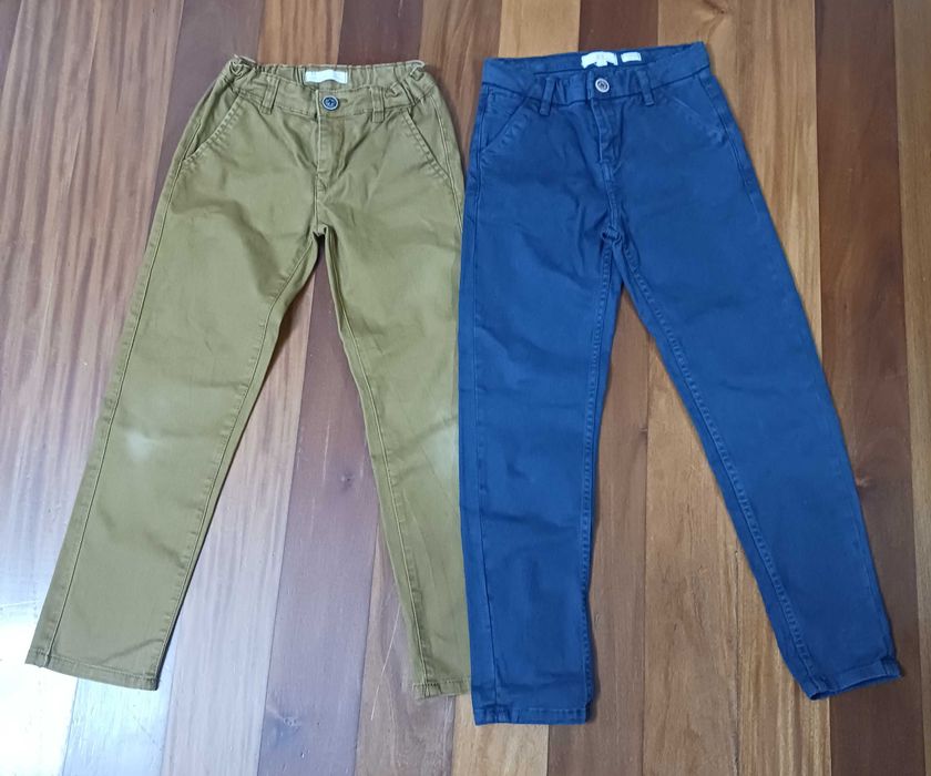 2 Calças de sarja para criança  - 7/8 anos