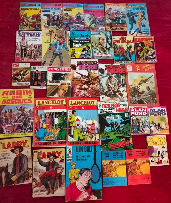 BD Cartland, Blueberry, Buddy Longway, Tomahawk Tom, Máscara Negra etc