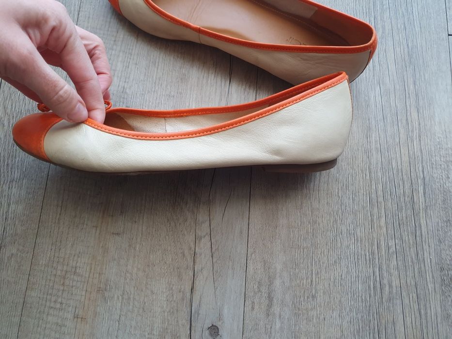Baleriny Kazar r.39 balerinki baletki skórzane