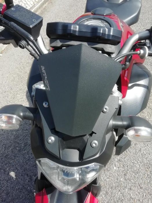 Vidro viseira Yamaha MT 07 e MT-09 MT 07 MT 09 corta vento