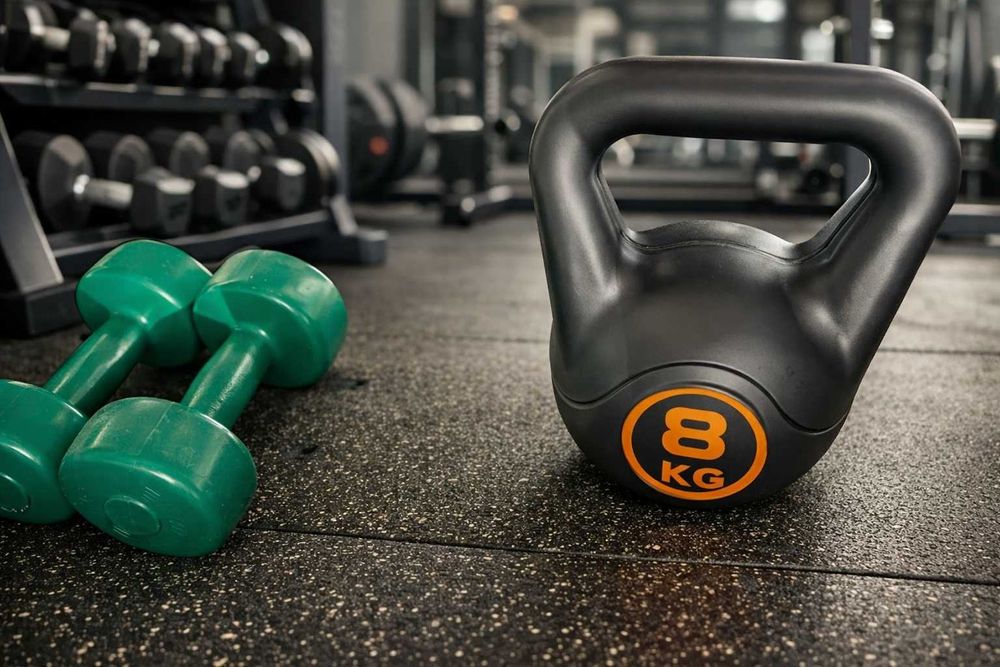 Гиря 8 кг спортивна вініл гири гирі | усі ваги від 2 кг до 20 кг