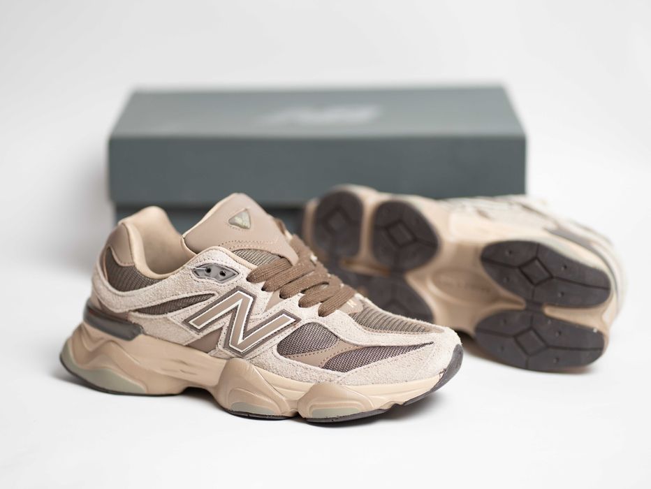 Мужские кроссовки New Balance 9060 (3 цвета) Топ якість весна замша