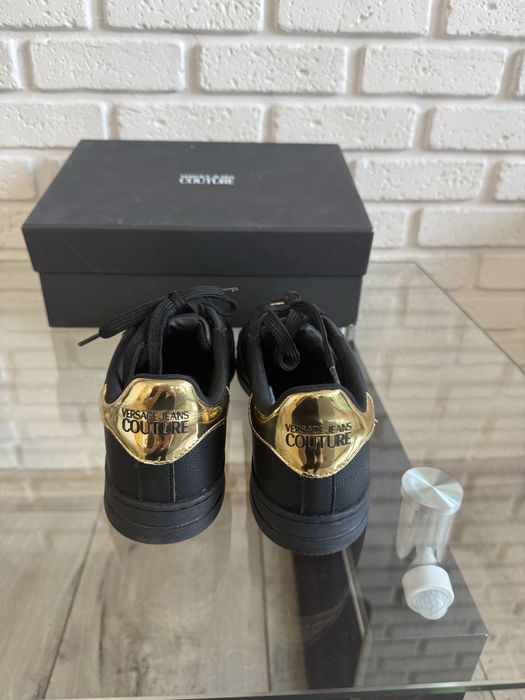 Кеди Versace Couture оригінал 40р, чорні з золотим