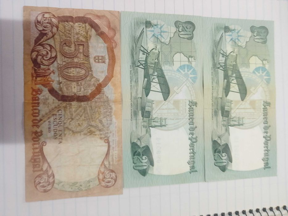 Notas antigas de Portugal