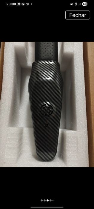 Tranca de volante com alarme.