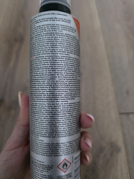 Spray texture fudge