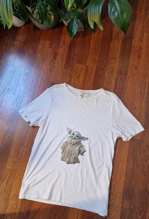 Koszulka damska t-shirt 38 M H&M star wars baby Yoda 100% bawełna