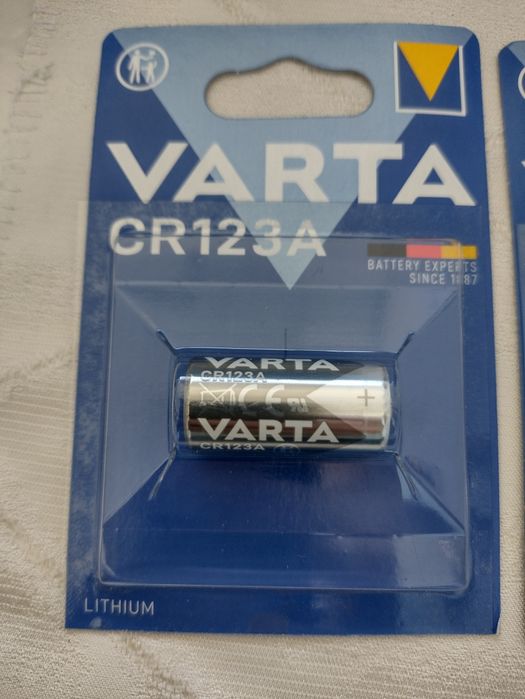 Батарейки CR123, CR 2. Varta. Найкращі.