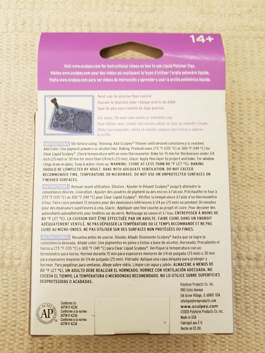 Sculpey liquido 3 cores 30mlx3